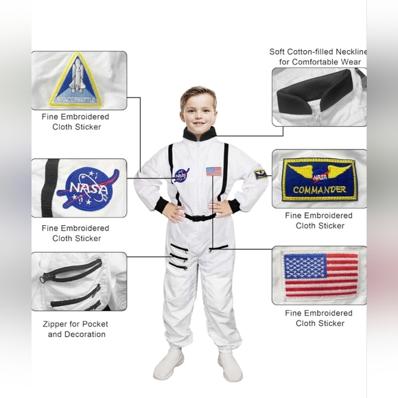 Kids Astronaut Costume - Picture 3 of 6